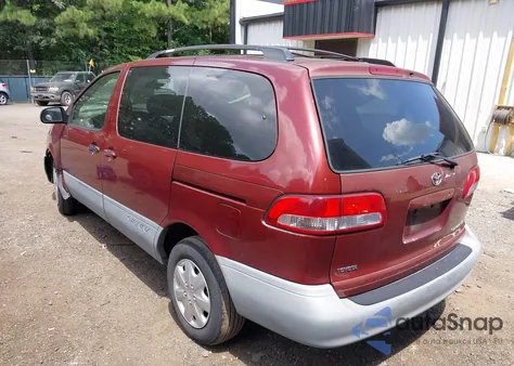 2003 Toyota Sienna Le из США, поврежденный, VIN 4T3ZF13CX3U531563
